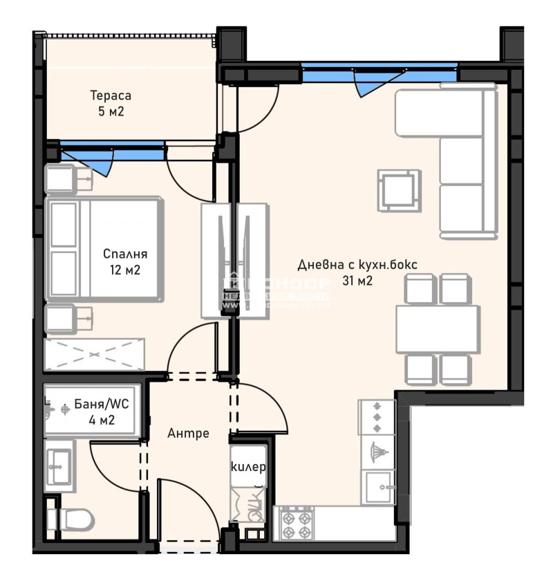 Продава 2-СТАЕН, гр. Пловдив, Остромила, снимка 4 - Апартаменти - 52934968
