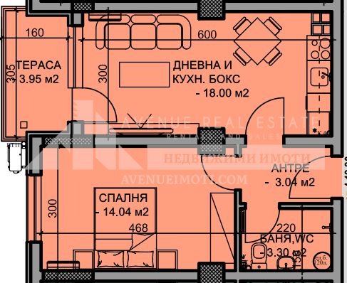 Na sprzedaż  1 sypialnia Plowdiw , Mladeżki Chalm , 60 mkw | 91772903 - obraz [3]