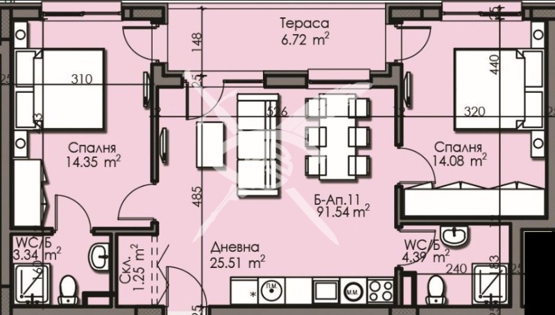 Na sprzedaż  2 sypialnie Burgas , Izgrew , 91 mkw | 42935542