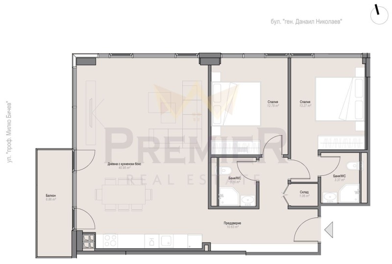 Продава 3-СТАЕН, гр. София, Оборище, снимка 2 - Aпартаменти - 49038644