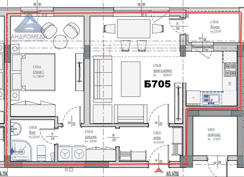Na sprzedaż  1 sypialnia Plewen , Szirok centar , 70 mkw | 26813621 - obraz [3]