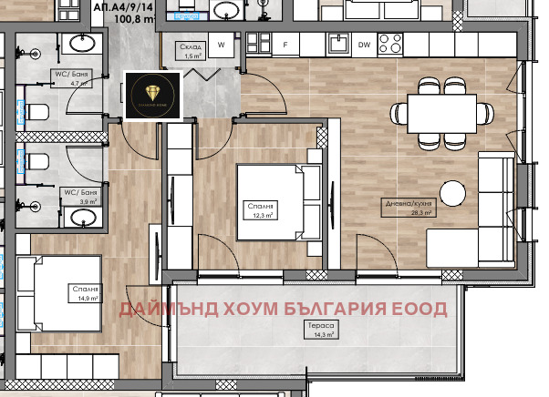 Продава 3-СТАЕН, гр. Пловдив, Кършияка, снимка 2 - Aпартаменти - 48013240