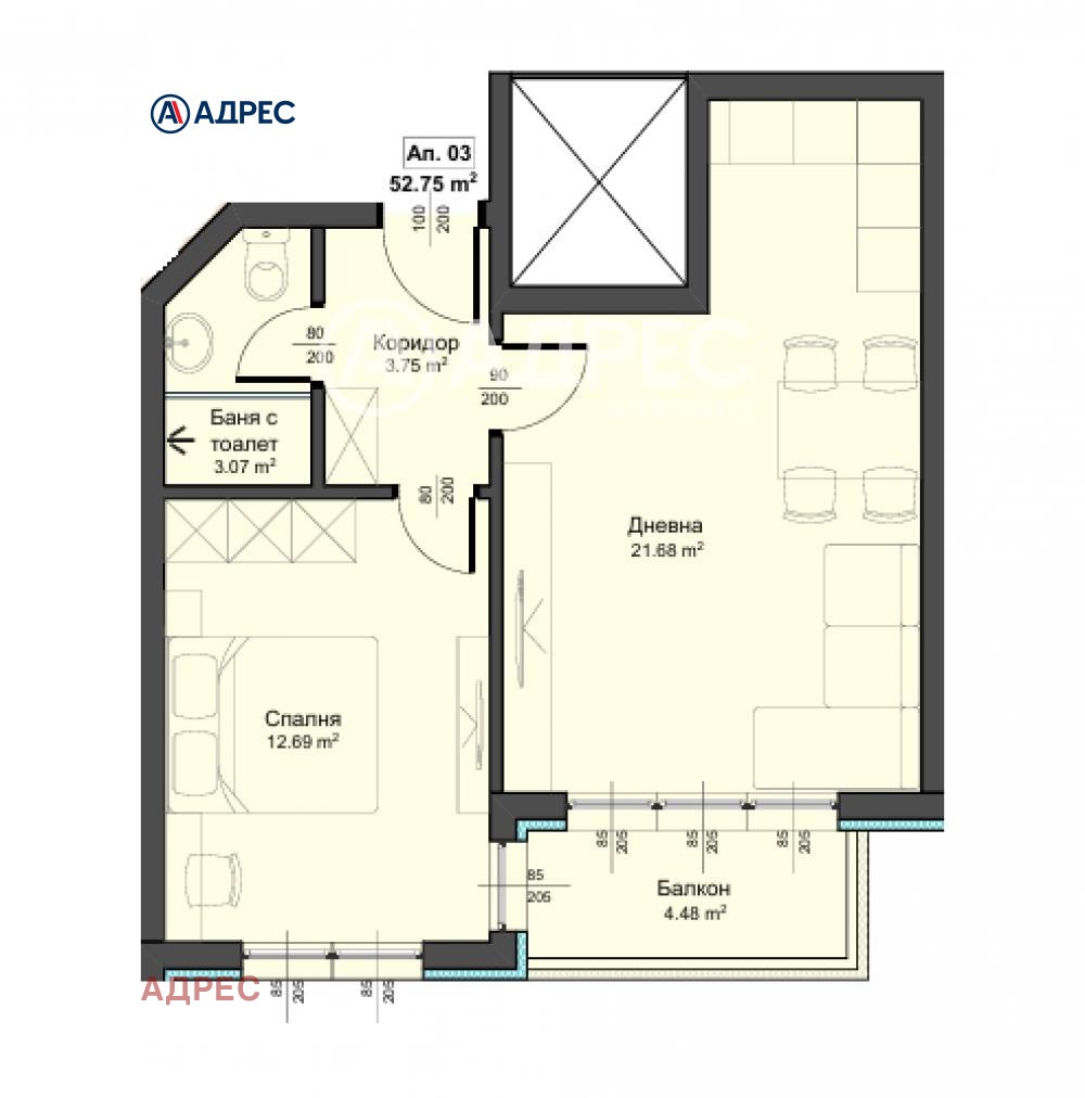Продава 2-СТАЕН, гр. Варна, Аспарухово, снимка 2 - Апартаменти - 54189918
