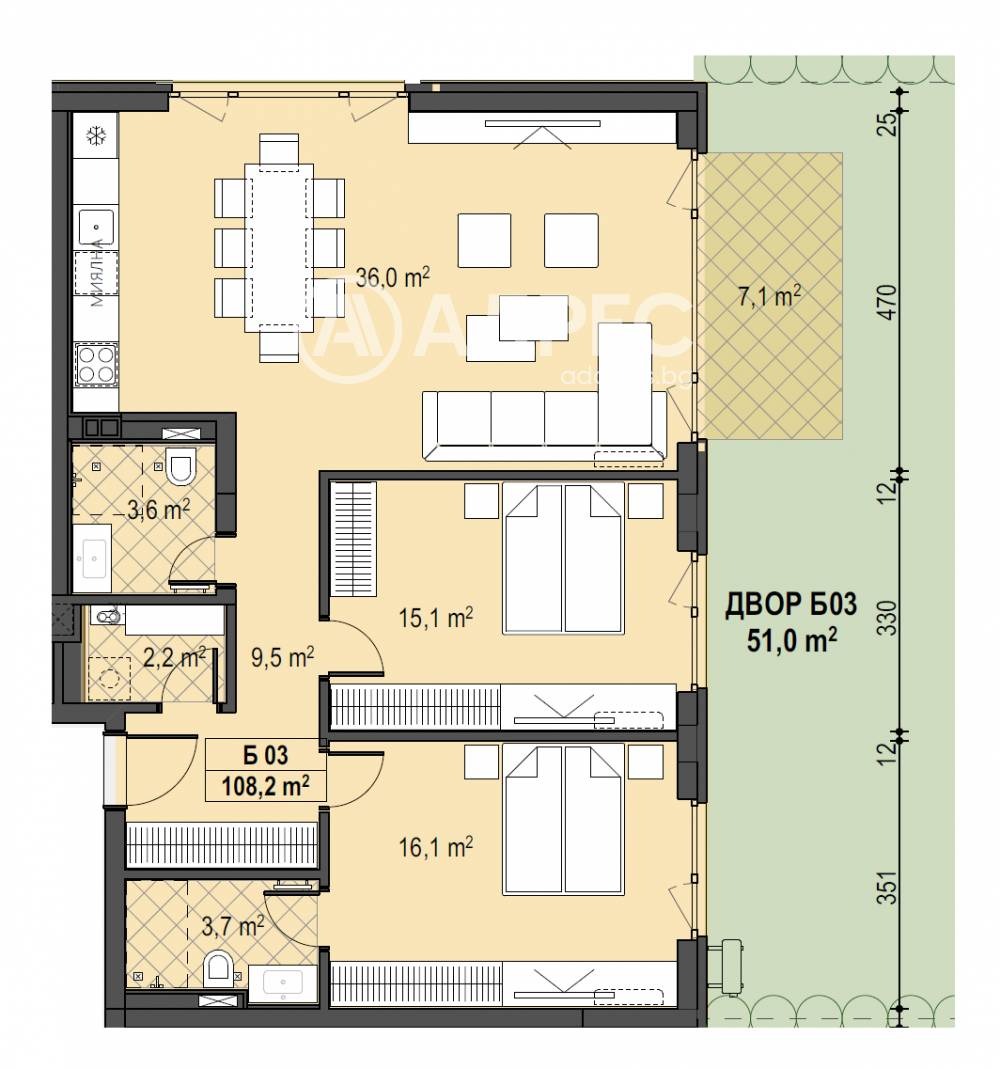 Продава 3-СТАЕН, гр. София, Бояна, снимка 4 - Апартаменти - 54143446