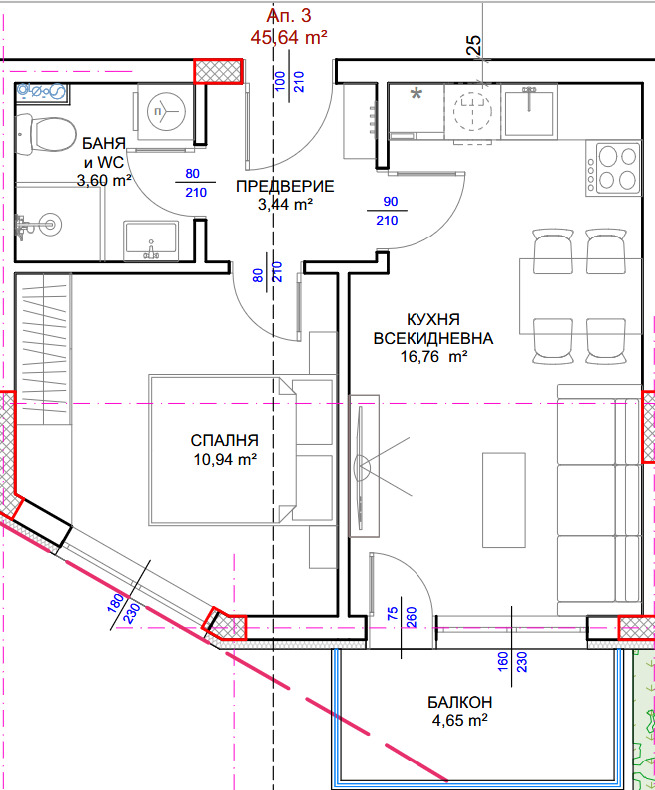 Продава 2-СТАЕН, гр. Варна, к.к. Чайка, снимка 4 - Апартаменти - 55721893