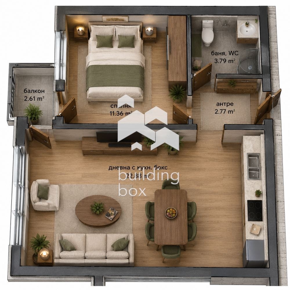 Продава 2-СТАЕН, гр. Варна, Изгрев, снимка 4 - Апартаменти - 54452124