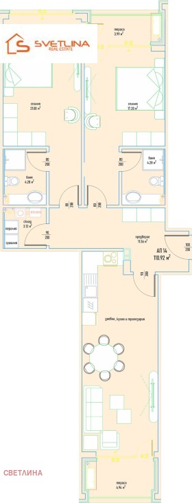 2 bedroom Simeonovo, Sofia 1