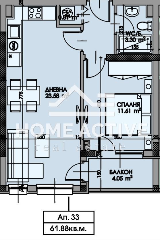 Продава 2-СТАЕН, гр. Бургас, Славейков, снимка 4 - Aпартаменти - 49096932