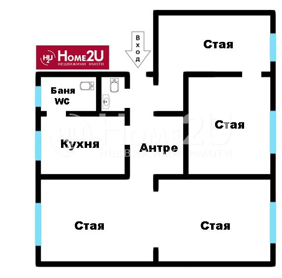 Продава 3-СТАЕН, гр. София, Център, снимка 10 - Aпартаменти - 48686544