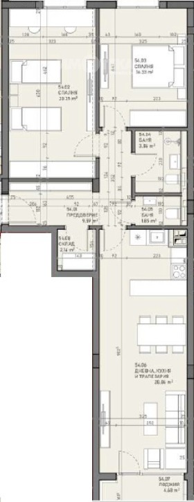 2 slaapkamers Podujane, Sofia 4