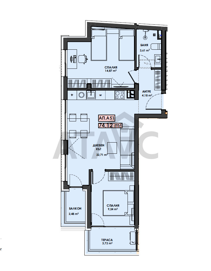 Продава 3-СТАЕН, гр. Пловдив, Христо Смирненски, снимка 12 - Aпартаменти - 47535021