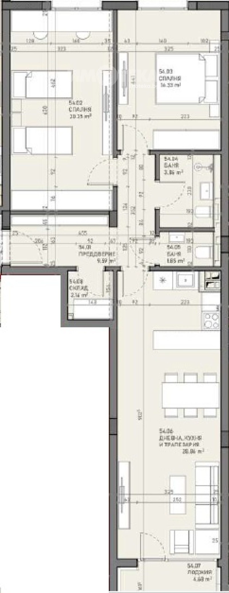 Продаја  2 спаваће собе Софија , Подујане , 125 м2 | 22467611 - слика [4]