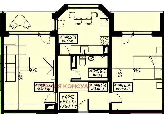 Продава 2-СТАЕН, гр. Елин Пелин, област София област, снимка 13 - Aпартаменти - 44741052