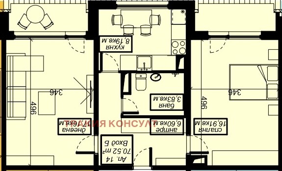 Продава 2-СТАЕН, гр. Елин Пелин, област София област, снимка 14 - Aпартаменти - 44741052