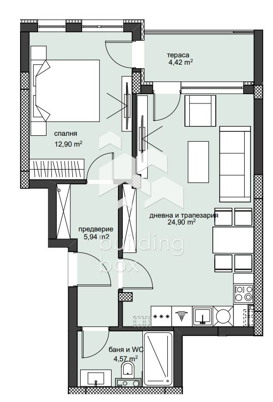 Продава 2-СТАЕН, гр. Пловдив, Христо Смирненски, снимка 5 - Aпартаменти - 48959702