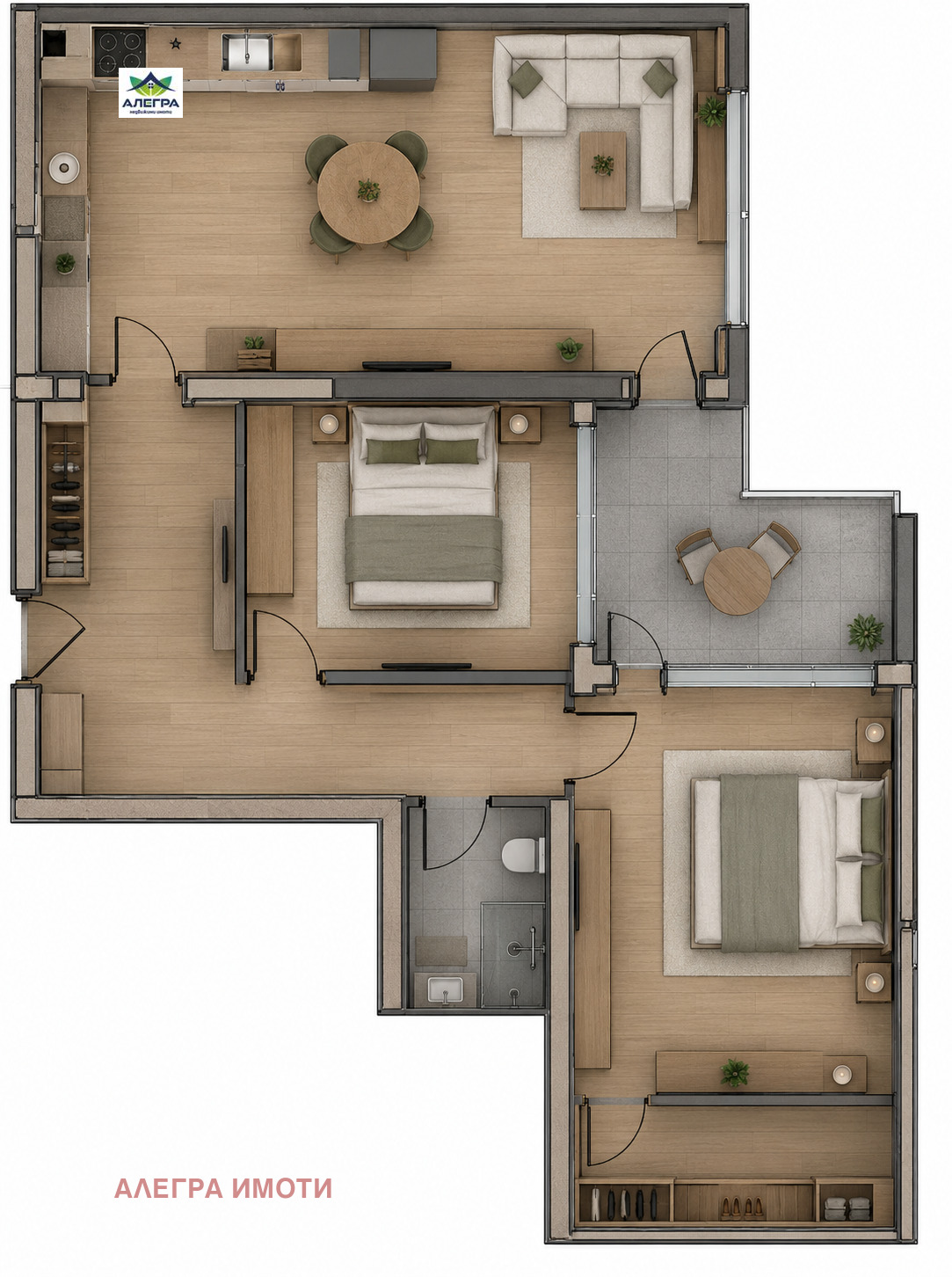 Продава 3-СТАЕН, гр. Пазарджик, Промишлена зона, снимка 2 - Апартаменти - 55434152