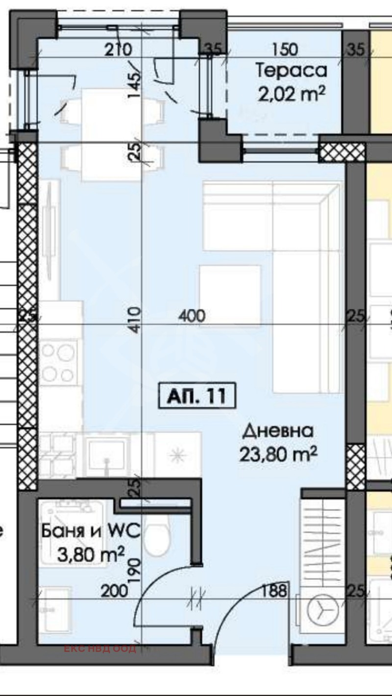 Til salg  Studie Plovdiv , Trakiya , 42 kvm | 44119735