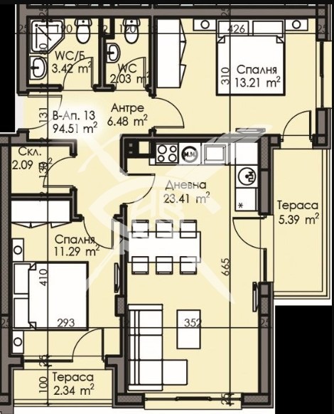 Продава 3-СТАЕН, гр. Бургас, Изгрев, снимка 1 - Aпартаменти - 48532978