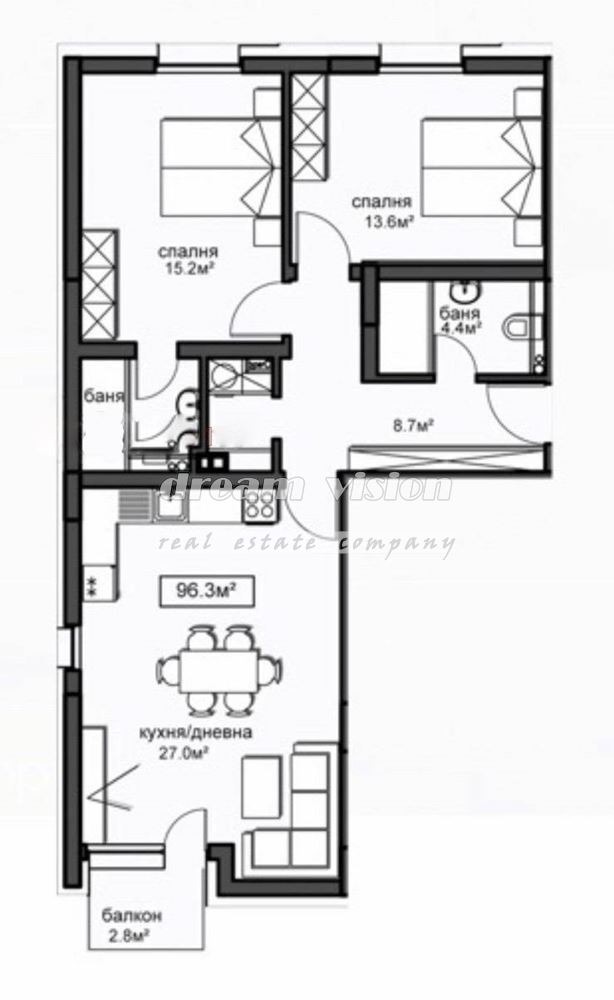 Myytävänä  2 makuuhuonetta Sofia , Krasno selo , 120 neliömetriä | 26649966 - kuva [2]