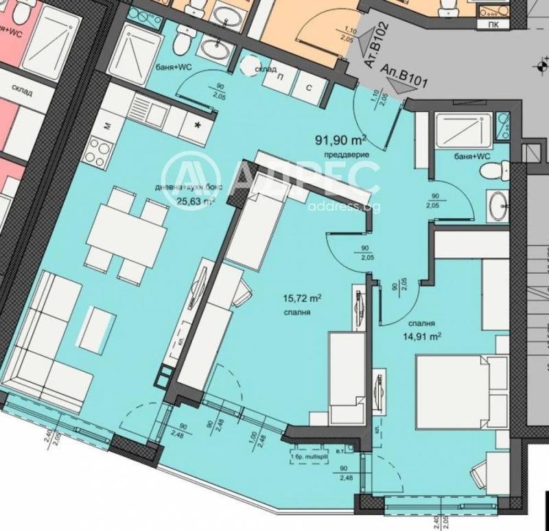 Продава 3-СТАЕН, гр. Бургас, Изгрев, снимка 10 - Апартаменти - 53007290