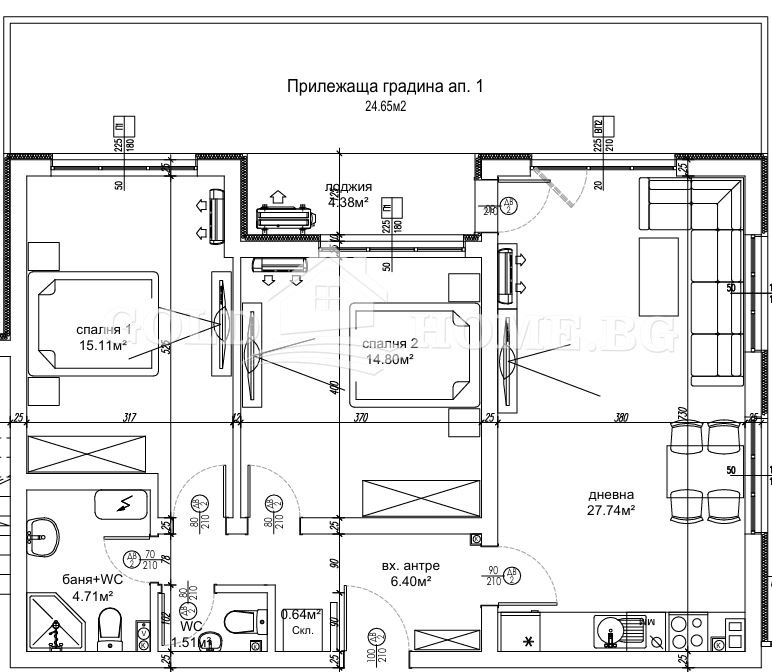 Продава 3-СТАЕН, гр. Пловдив, Остромила, снимка 2 - Апартаменти - 53070213