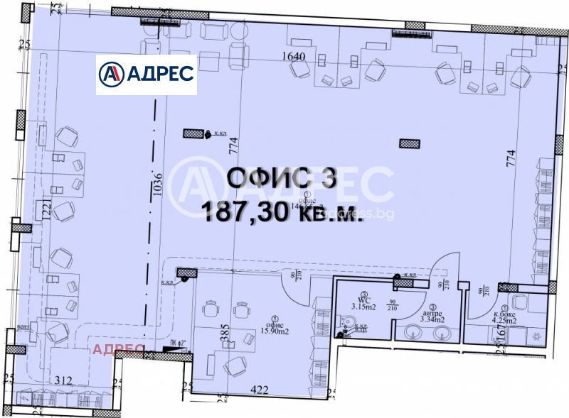 Продава ОФИС, гр. Варна, Център, снимка 2 - Офиси - 47756695