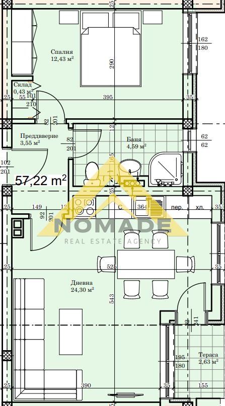 Продава  2-стаен град Пловдив , Прослав , 65 кв.м | 39285684 - изображение [5]