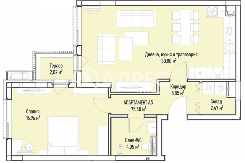 Zu verkaufen  1 Schlafzimmer Sofia , Mladost 4 , 93 qm | 25721493 - Bild [4]