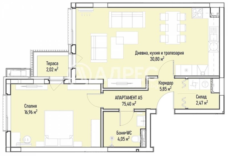 Продава 2-СТАЕН, гр. София, Младост 4, снимка 1 - Aпартаменти - 48207092