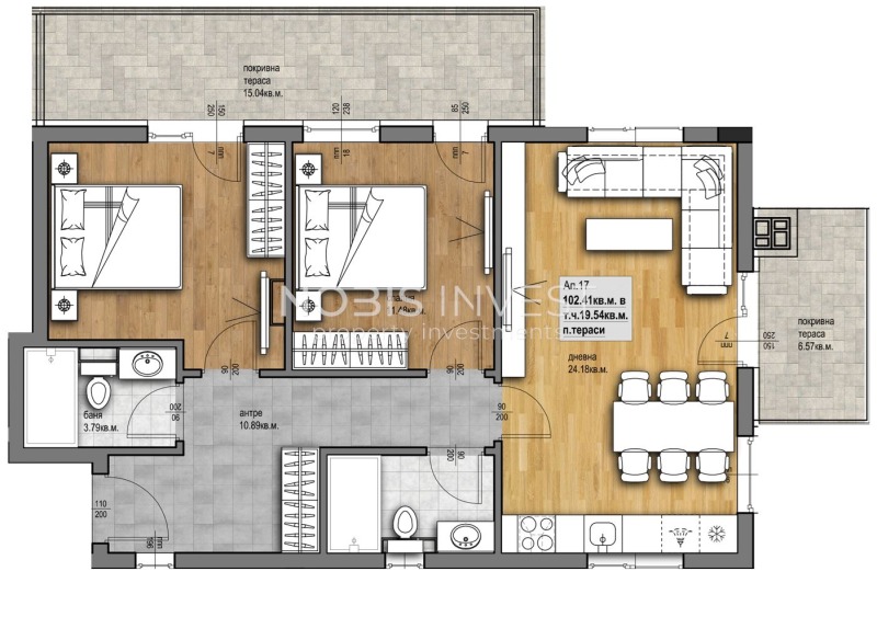 Na prodej  2 ložnice Plovdiv , Christo Smirnenski , 120 m2 | 51547883 - obraz [3]