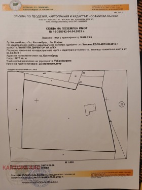 Parcelle Kostinbrod, région Sofia