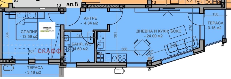 Te koop  1 slaapkamer Plovdiv , Komatevo , 78 m² | 93082220