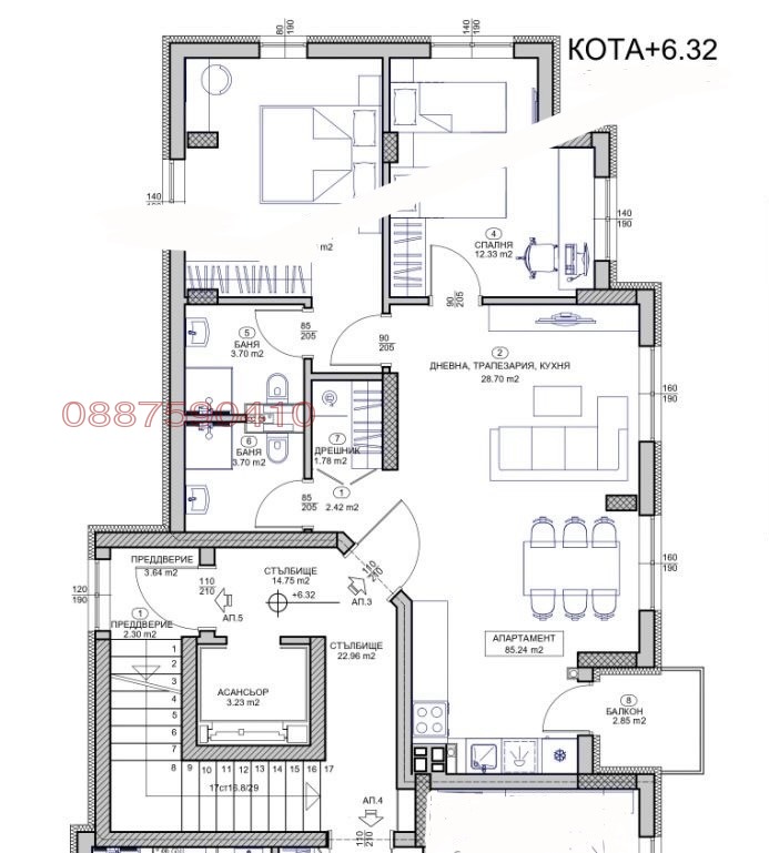 Продава 3-СТАЕН, гр. София, Горубляне, снимка 8 - Апартаменти - 53892693
