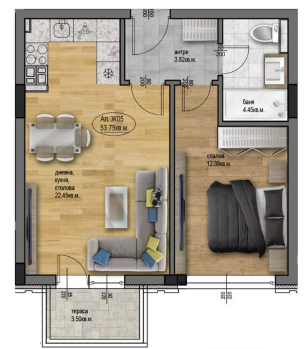 Продава 2-СТАЕН, гр. Пловдив, Остромила, снимка 2 - Апартаменти - 51743472