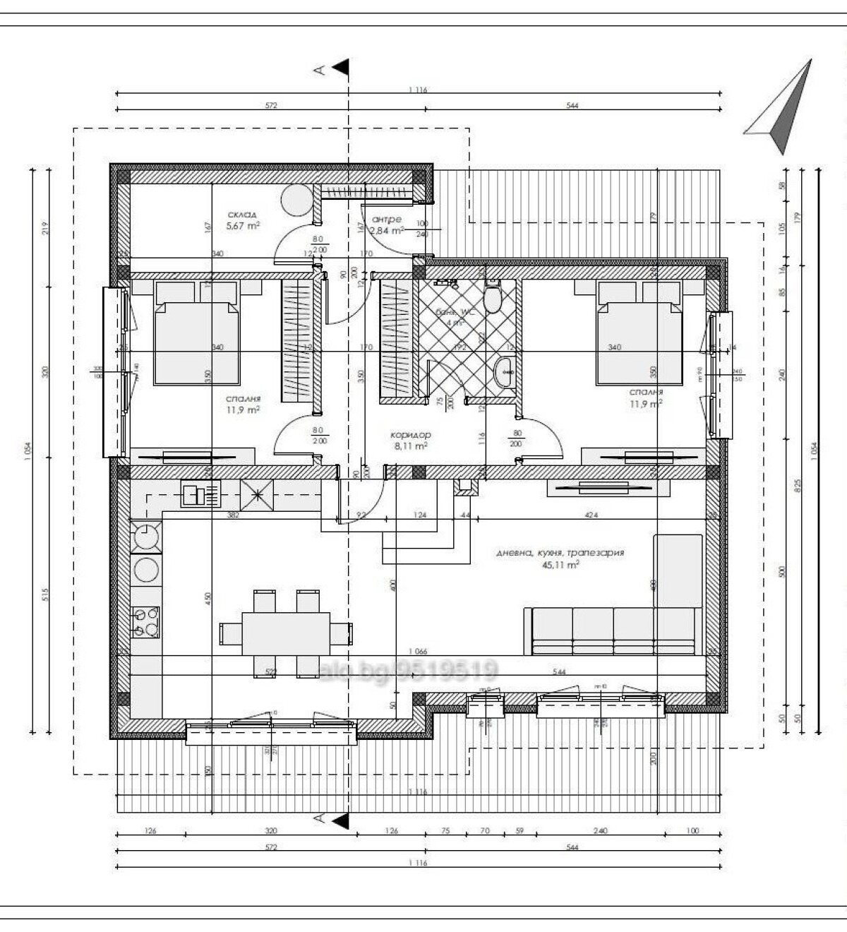 Продава КЪЩА, с. Черни връх, област Бургас, снимка 3 - Къщи - 56071127