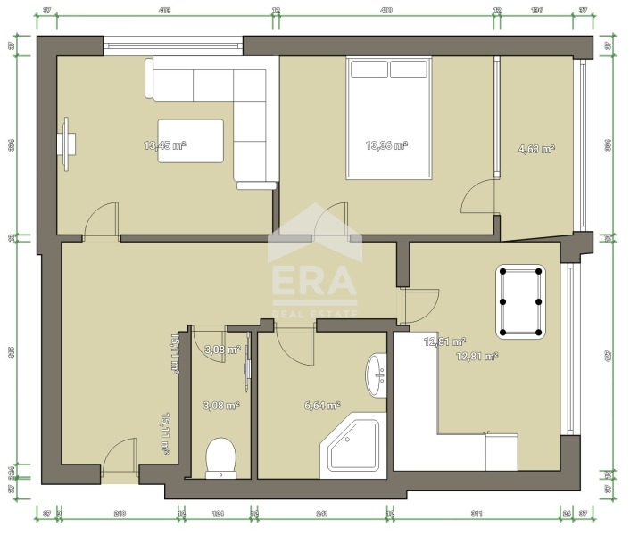 Продава 2-СТАЕН, гр. Силистра, Център, снимка 9 - Апартаменти - 55744504