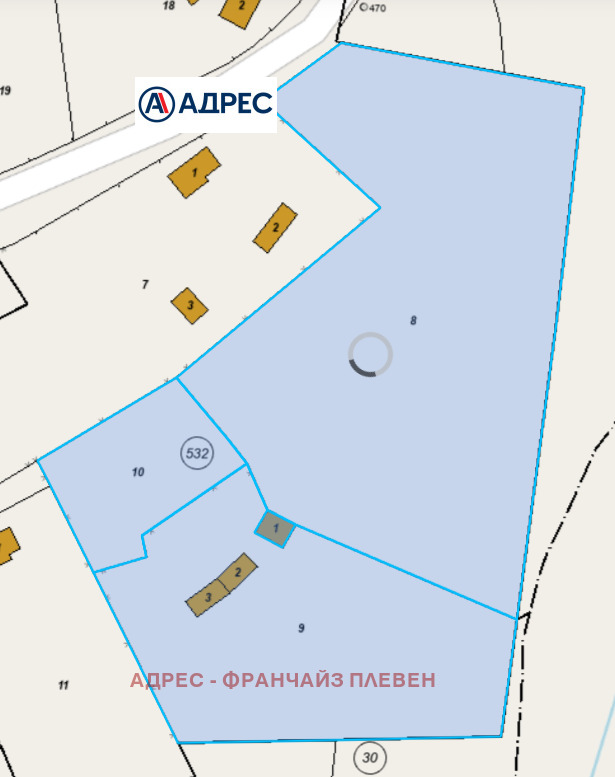 Продава ПАРЦЕЛ, с. Голяма Желязна, област Ловеч