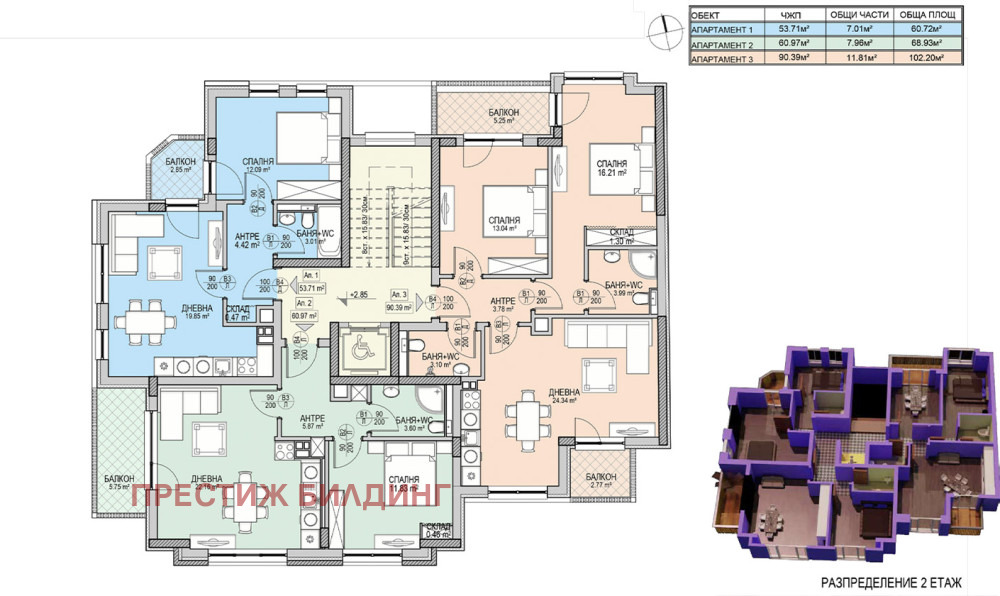 Продава 2-СТАЕН, гр. София, Кръстова вада, снимка 3 - Апартаменти - 53960533