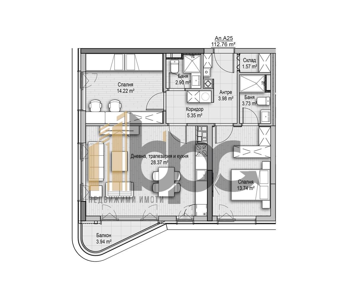 Продава 3-СТАЕН, гр. София, Витоша, снимка 2 - Апартаменти - 53073278