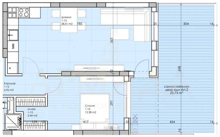 Продава  2-стаен град Пловдив , Беломорски , 99 кв.м | 15280976 - изображение [8]