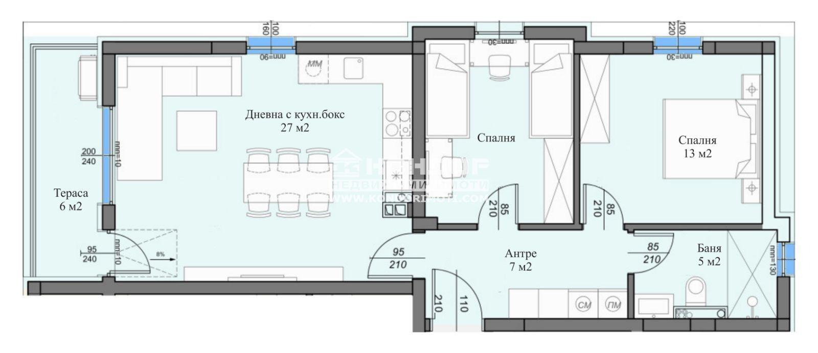 Продава 3-СТАЕН, гр. Пловдив, Остромила, снимка 2 - Апартаменти - 52646610