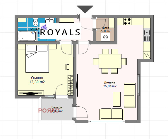 Продава 2-СТАЕН, гр. Варна, Изгрев, снимка 3 - Апартаменти - 52064704
