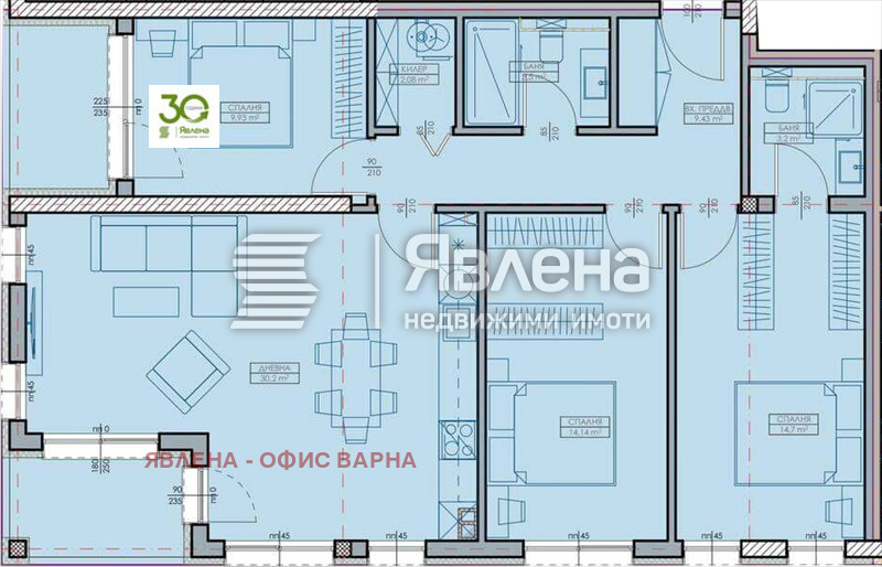 Продава 4-СТАЕН, гр. Варна, Възраждане 1, снимка 2 - Апартаменти - 53038004