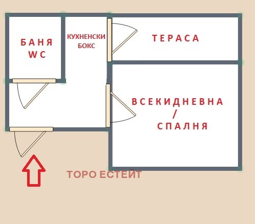 Продаја  Студио Плевен , Дружба 1 , 35 м2 | 51950097 - слика [4]