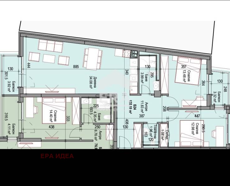 Продава 3-СТАЕН, гр. София, Сухата река, снимка 2 - Апартаменти - 53946281