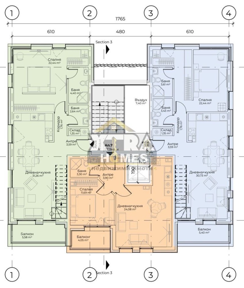 Продава МЕЗОНЕТ в град София, Симеоново - 150 кв.м / 280 000 € » 547 632.40 лв., ЕКСТРА ХОУМС