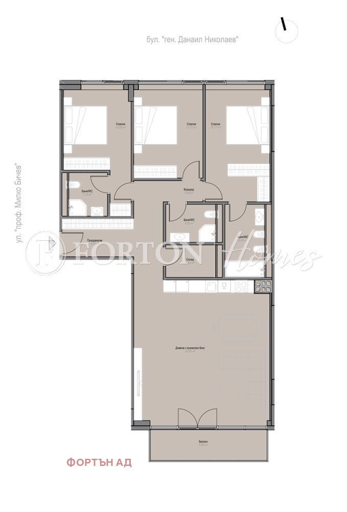 Продава 4-СТАЕН, гр. София, Оборище, снимка 2 - Апартаменти - 54613661