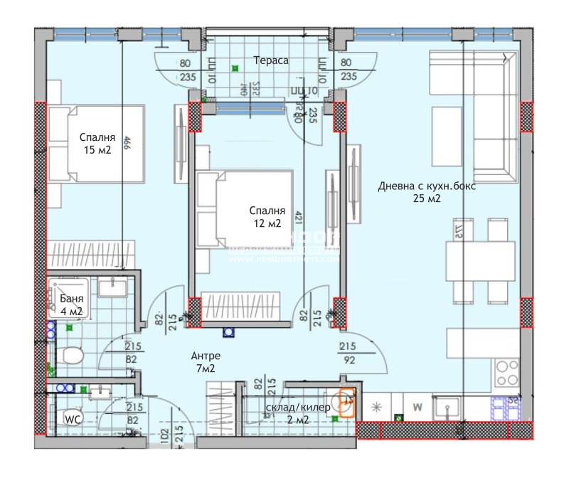 Zu verkaufen  2 Schlafzimmer Plowdiw , Trakija , 100 qm | 34667970 - Bild [2]