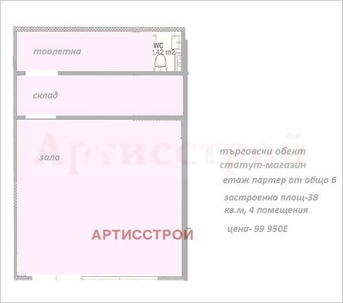 Продава МАГАЗИН, гр. София, Зона Б-5-3, снимка 6 - Магазини - 54750892