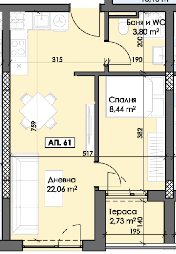Zu verkaufen  1 Schlafzimmer Plowdiw , Trakija , 51 qm | 22070799 - Bild [2]